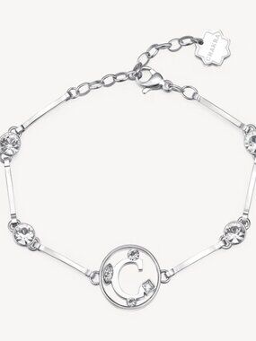 Brosway Italia Silver Letter C Bracelet with Swarovski Crystals
